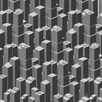 Isometric urban megalopolis top view of the city infrastructure town, street modern, real structure, architecture 3d illustration elements different buildings vector