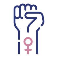 Feminism Icon Illustration for web, app, infographic, etc vector