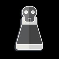 Icon Potion. related to Halloween symbol. glossy style. simple design illustration vector