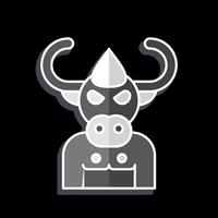 Icon Beast. related to Halloween symbol. glossy style. simple design illustration vector