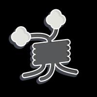 Icon Dead Tree. related to Halloween symbol. glossy style. simple design illustration vector