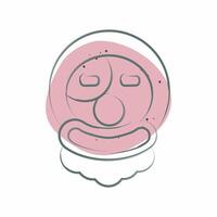 Icon Clown. related to Halloween symbol. Color Spot Style. simple design illustration vector