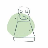 Icon Potion. related to Halloween symbol. Color Spot Style. simple design illustration vector