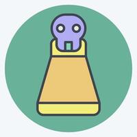 Icon Potion. related to Halloween symbol. color mate style. simple design illustration vector