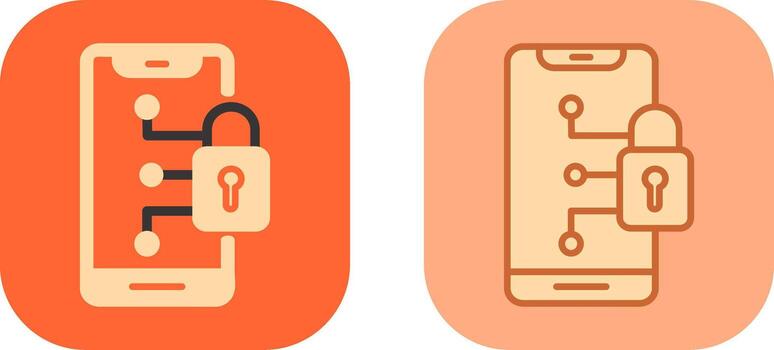 Secure Device Icon vector