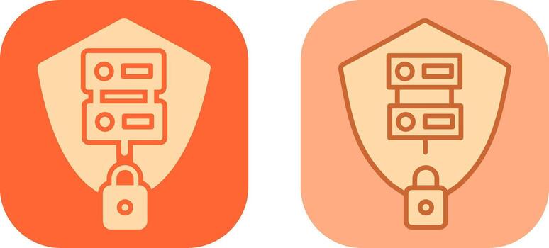 Secure Server Icon vector