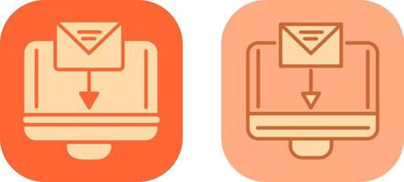 Mail Upload Icon vector