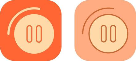 Pause Button Icon vector