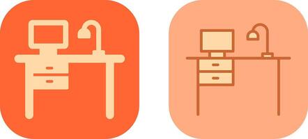 Working Desk Icon vector