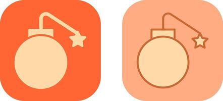 Exploding Cannon Ball Icon vector