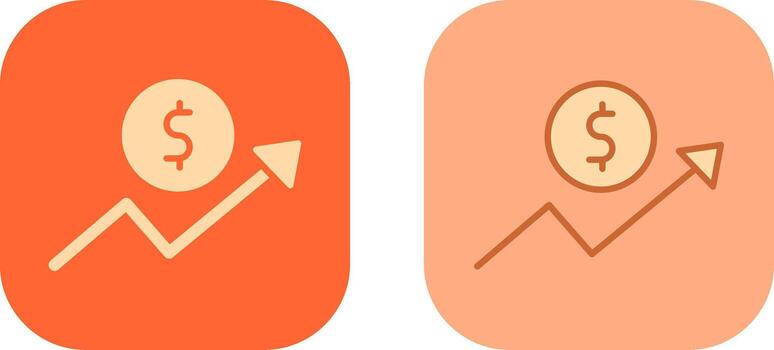 icono de flecha hacia arriba vector