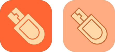 Bitcoin Usb Device Icon vector