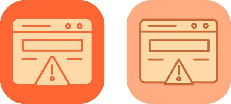 Web Error Icon vector
