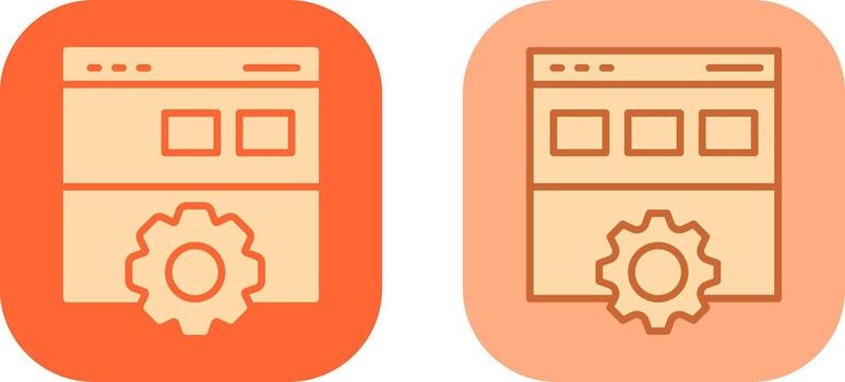 icono de desarrollo web vector