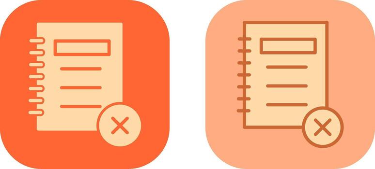 Unchecked Notes Icon vector