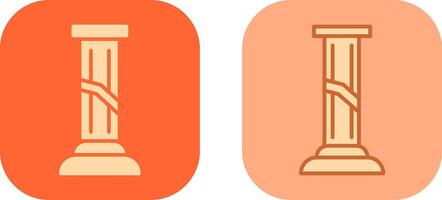 Broken Pillar Icon vector