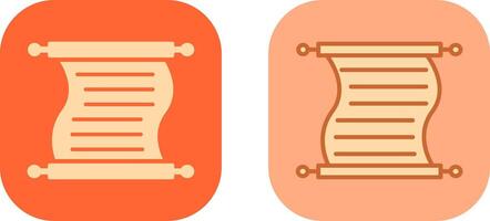 Scroll of Paper Icon vector