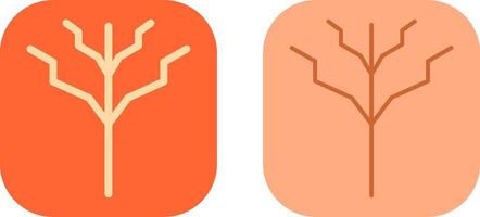 Tree with no leaves Icon vector