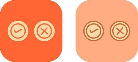 Yes No Option Icon vector
