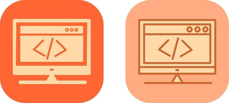 HTML Coding Icon vector