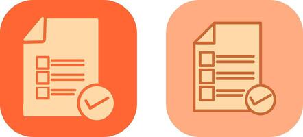 Valid Document Icon vector