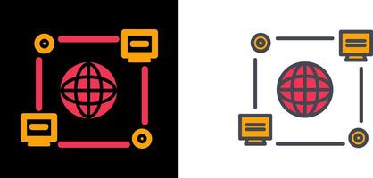 Computer Connection Icon vector