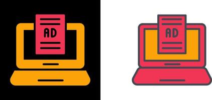 Internet Ads Icon vector