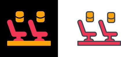 Seats In Plane Icon vector