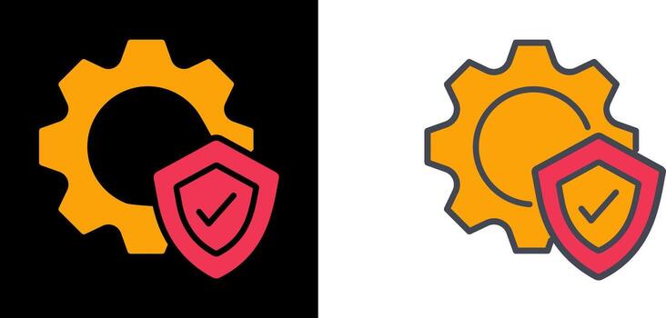 protegido sistema icono vector