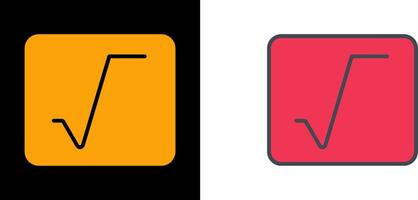 Square Root Icon vector