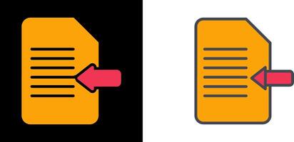 Import Document Icon vector