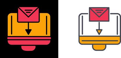 Mail Upload Icon vector