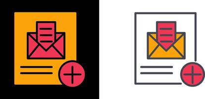 Add Mail Icon vector