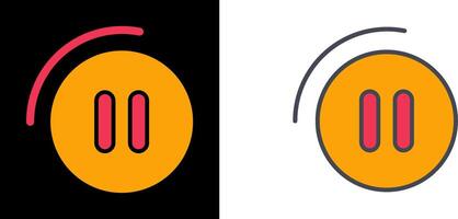 Pause Button Icon vector