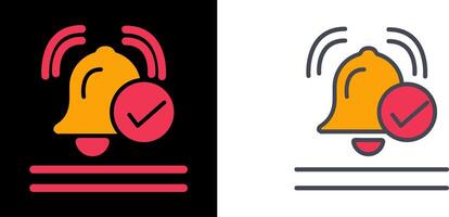Approve Bell Icon vector
