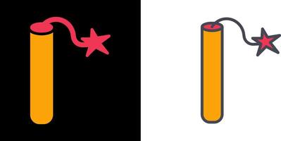 Single Dynamite Icon vector