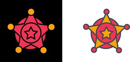 Sheriff Badge Icon vector