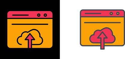 Upload Web Icon vector