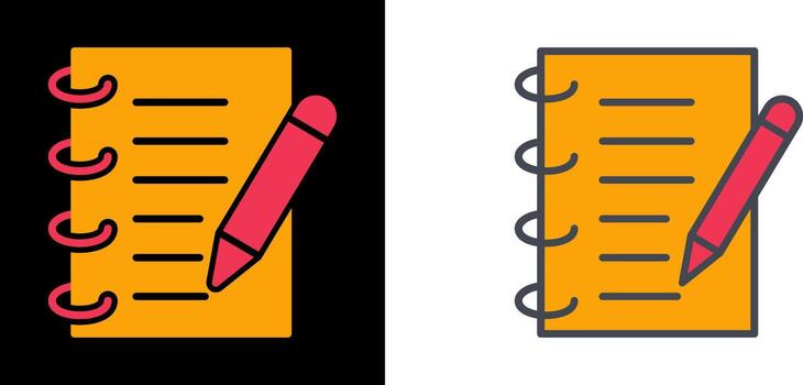 Spring Notebook Icon vector