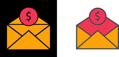 Mail Coin Icon vector