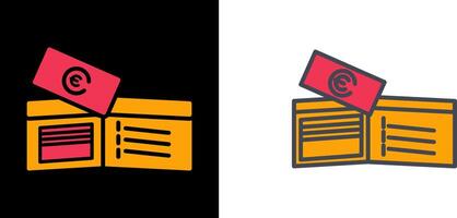 Money in Wallet Icon vector