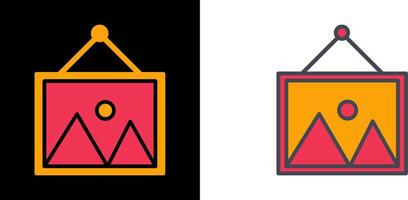 Hanging Painting Icon vector