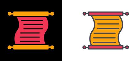 Scroll of Paper Icon vector