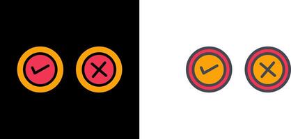 Yes No Option Icon vector