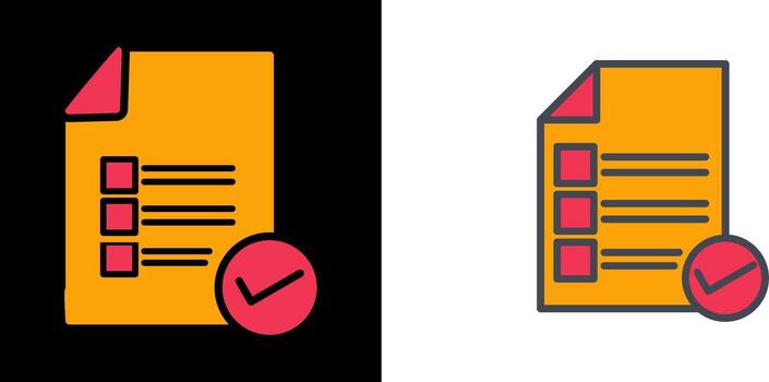 Valid Document Icon vector