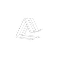 Mobile phone holder . outline mobile phone holder icon for web design isolated on white background . vector