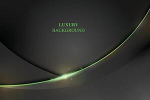 Modern luxury banner design with curve vector