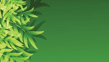 Abstract Geometric modern with Leaf wave Green color background for template, poster, flyer design. illustration vector