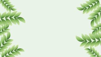 Abstract Geometric modern with Leaf wave Green color background for template, poster, flyer design. illustration vector