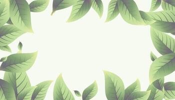 Abstract Geometric modern with Leaf wave Green color background for template, poster, flyer design. illustration vector